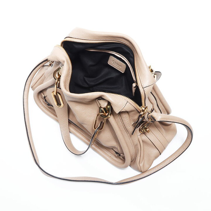 Chloe クロエ ショルダーバッグ ハンドバッグ 2way パラティ ベージュ  