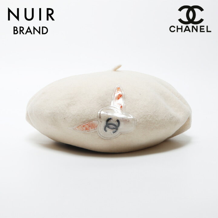 楽天市場】シャネル CHANEL ウール ココマーク カメリア ベレー帽 