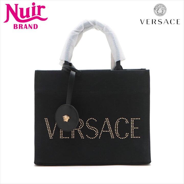 楽天市場】ヴェルサーチ VERSACE ロゴ キャンバス 2WAY ハンドバッグ 
