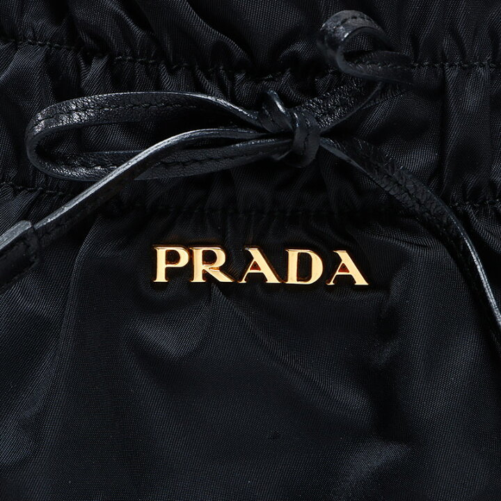 楽天市場】プラダ PRADA ロゴ ナイロン ショルダーバッグ ブラック 