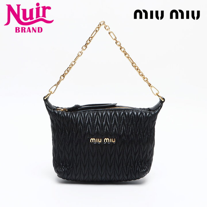 楽天市場】ミュウ ミュウ Miu Miu マテラッセ ポーチ ミニ ショルダー 