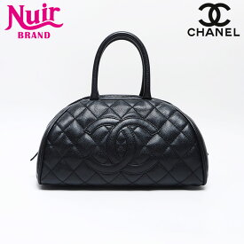 シャネル CHANEL キャビアスキン デカココマーク ミニボストンバッグ 10番台 2005-2006 ハンドバッグ ブラック WS13768 【中古】