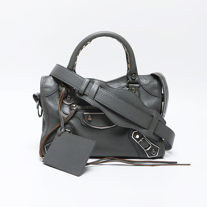 楽天市場】バレンシアガ BALENCIAGA シティ ミニ ハンドバッグ グレー 