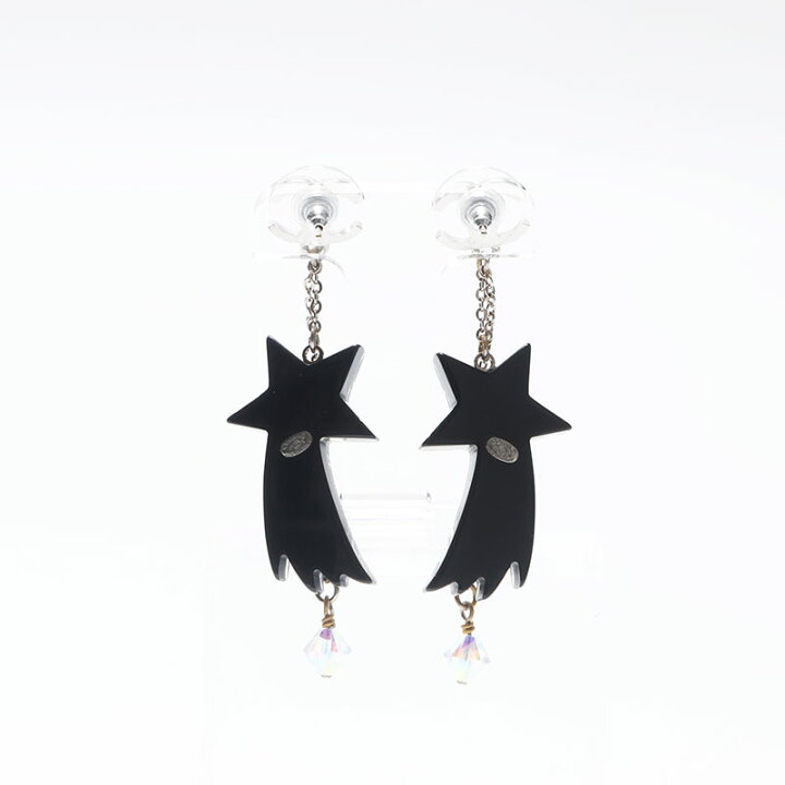 楽天市場】シャネル CHANEL 2017年 17K 星 スター ピアス シルバー 