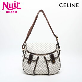 セリーヌ CELINE PVC マカダム ショルダーバッグ ホワイト WS14985 【中古】