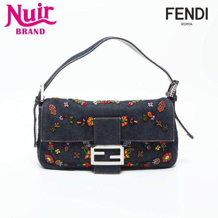 楽天市場】フェンディ FENDI フラワー刺繍 デニム マンマバケット 
