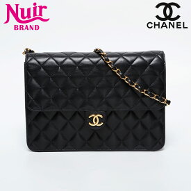 シャネル CHANEL 6番台 2000-2002 フラップ マトラッセ プッシュロック ハンドバッグ ブラック WS20954 【中古】