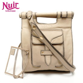 【ポイント最大47倍！全商品10%OFF!4/17 09:59まで】ロエベ LOEWE 2way トート スエード ショルダーバッグ ブラウン WS25635 【中古】
