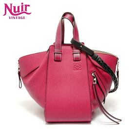 【ポイント最大47倍！全商品10%OFF!4/17 09:59まで】ロエベ LOEWE ハンモック レザー 2WAYハンドバッグ レッド ハンドバッグ ピンク WS28043 【中古】