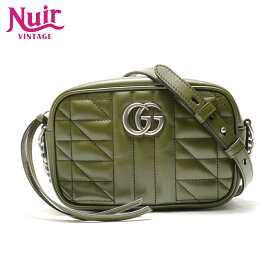 【ポイント最大47.5倍 全商品10%OFF! 7/26 01:59まで】グッチGUCCIGGマーモントショルダーバッググリーンWS29110【中古】