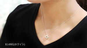 ネックレスレディース女性【K14ハイビスカスネックレス】ハワイアンジュエリーハワジュHawaiianjewelryPuaallyプアアリK1414金ゴールドピンクゴールドハイビスカス花プレゼント華奢楽ギフ_包装あす楽