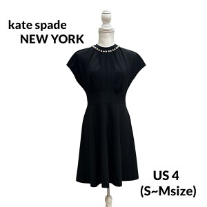 �ykate spade NEW YORK�z�y���K�i�z �����s�[�X US4 S�T�C�Y �P�C�g�X�y�[�h �p�[�� �p���F �h���X �u���b�N �N���[�l�b�N �p�[�e�B�[ �t�H�[�}�� �G���K���g ��i �t���� ���f�B�[�X �G�䃏���s�[