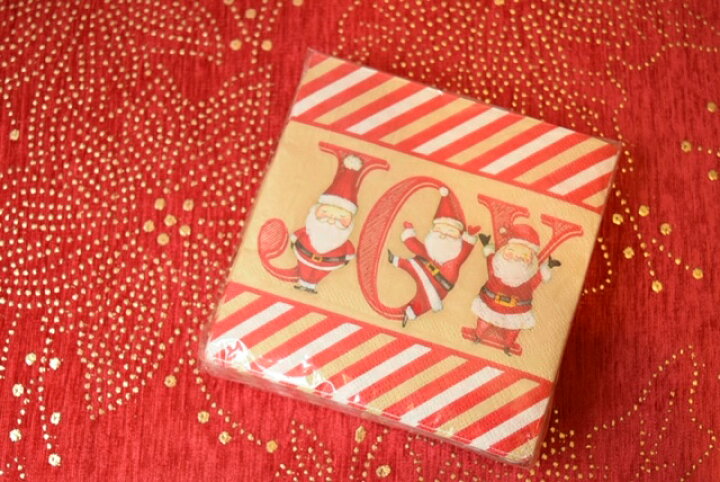 楽天市場 Lady Jayne Ltd 紙ナプキン クリスマス Joy クリスマスプレゼント 贈り物 キッチン パーティー 海外品 輸入雑貨 ナプキン 赤 かわいい サンタクロース ストライプ Pua Hawaii