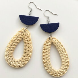 ピアス 竹 バンブー 自然 天然 ハンドメイド 手作り アクセサリー エコ 軽量 抗菌 シンプル ナチュラル フック型 ファッション プレゼント ギフト 32