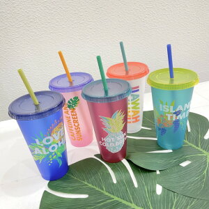 �yStarbucks coffee HAWAII�z5�Z�b�g �y�n���C����zREUSABLE COLD CUPS 710ml �� �X�^�[�o�b�N�X �R�[�q�[ ���� �{�g�� �^���u���[ �X�g���[�t�� ���S���� �W�������X�^�o �X�^�o���� �n���C �썑 HAWAI