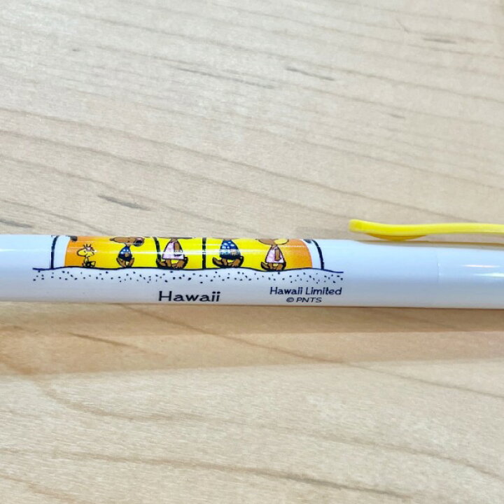 【スヌーピー】ハワイ限定 スヌーピー ボールペン イエロー ハワイ HAWAII ハワイアン雑貨 日焼けスヌーピー サーフィン ギフト プレゼント プチギフト Pua Hawaii ハワイ スヌーピー 日焼けスヌーピー ボールペン
