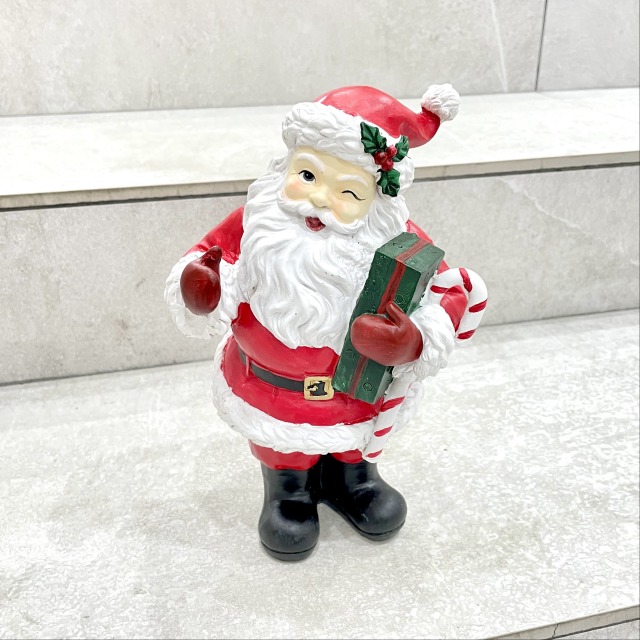 楽天市場】【クリスマス】サンタクロース 置物 オブジェ 陶器 割れ物