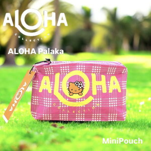 �yALOHA COLLECTION�z�~�j�|�[�` ALOHA Palaka ���Ă��L�e�B ���� splashproof �h�H Hello Kitty �R���{���[�V���� MiniPouch �p���J�`�F�b�N ALOHA ���S �v�������A ���� �n���[�L�e�B �|�[�` �C �v�[�� �r�[�`