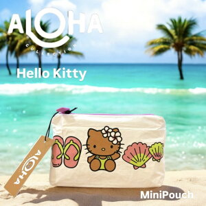 �yALOHA COLLECTION�z ���Ă��L�e�B �~�j�|�[�` ���� splashproof �h�H �n���[�L�e�B Hello Kitty �R���{���[�V���� Mini Pouch �r�[�`�T���_�� �V�F�� ���S �z���C�g �v�������A ���� �|�[�` �C �v�[�� �r