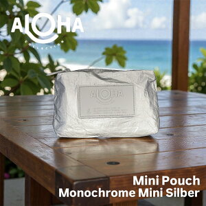 �yALOHA COLLECTION�z�A���n�R���N�V���� �~�j�|�[�` MiniPouch Monochrome Mini Silber �V���o�[ ���S �|�[�` �V���v�� �C �v�[�� �r�[�` ���� �n���C �v���[���g �yKOBE�O�{ Pua Hawaii�z ko