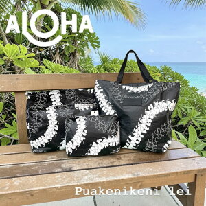 �yALOHA COLLECTION�z Puakenikeni Reversible Tote�g�[�g�o�b�O �~�j�g���b�p�[ �~�j�g�[�g �t�@�X�i�[ �v�A�P�j�P�j ���C ���o�[�V�u�� �z���C�g �u���b�N �t�����[ �n���C�A�� ���S �C �v�[�� �r�[�` 