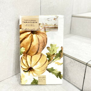 【送料無料】【テーブルクロス】かぼちゃ かぼちゃ柄 パンプキン パンプキン模様 植物 刺繍 洗濯可 スクエア型 インテリア雑貨 ハワイ HAWAII 海 海外品 海外インテリア 輸入雑貨 yu