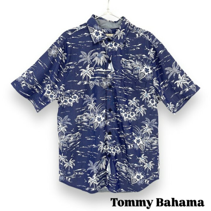 楽天市場】【Tommy Bahama】トミーバハマ アロハシャツ ネイビー 