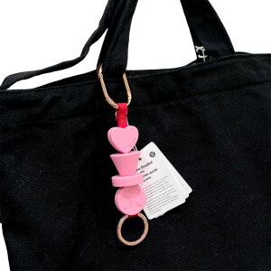 �ylululemon�z���������� �L�[�`�F�[�� Silicone Beaded Keychain �J���r�i�t�� �V���R�� �L�[�z���_�[ �s���N �n�[�g �@���S �J���t�� ���u���[ �C�O�A�� �n���C �C�O�i �v���[���g �M�t�g �������� ko