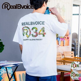 【RealBvoice】BOTANICAL R34 T-SHIRT ボタニカル R34 Tシャツ 半袖 ホワイト グレー メンズ レディース ユニセックス ハワイアン ファッション おしゃれ カジュアル ko