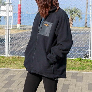 yRealBvoicezBOA FLEECE JACKET {A t[X WPbg y Wbp[ 㒅 ubN Y fB[X jZbNX S t@bV  X|[eB[ JWA ko