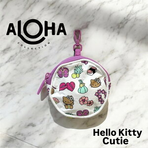 �yALOHA COLLECTION�z�n���[�L�e�B �N���b�v�I���|�[�` ���� splashproof �h�H Hello Kitty �R���{���[�V���� CUTE �z���C�g �s���N �|�[�` �����P�[�X �L�e�B ���Ă��L�e�B �C �v�[�� �r�[�` �C���z���P