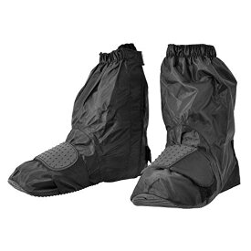 コミネ(KOMINE) バイク用 ネオレインブーツカバー ショート ブーツカバー 靴カバー シューズカバー 防水 靴 カバー ブラック L（対応