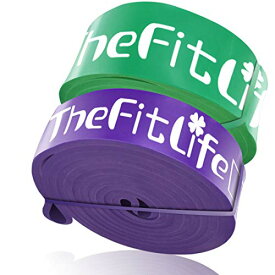 TheFitLife フィットネスチューブ 強度別2種セット トレーニングチューブ トレーニングバンド チューブ 筋トレ - 天然ラテックス製