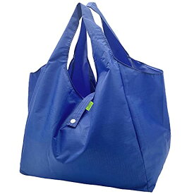 エコバッグ コンビニバッグ 買い物バッグ 折りたたみ 大容量 防水素材 軽量 買い物袋 コンパクト 収納 水や汚れにも強い　ブルー