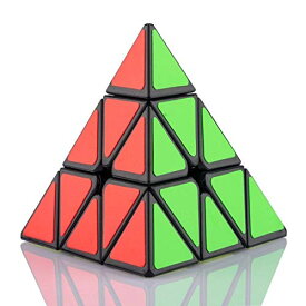 FAVNIC マジックキューブ 三角型 キューブ 魔方 3x3x3 競技用 立体パズル 【4面完成攻略本付き】マジックタワー MagicTower (クラシ