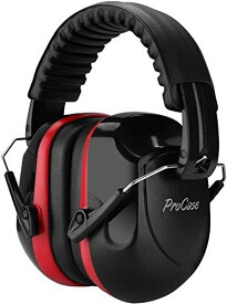 ProCase 大人用 防音 イヤーマフ イヤーキャップ 高遮音性 調整可能なヘッドバンド 耳カバー 耳あて 聴覚保護ヘッドフォン、ノイズ減
