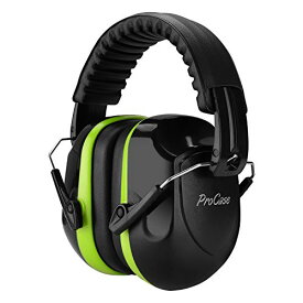 [ProCase] 大人用 防音イヤーマフ、遮音 調整可能なヘッドバンド付き 耳カバー 耳あて 聴覚保護ヘッドフォン、ノイズ減少率：NRR 28d