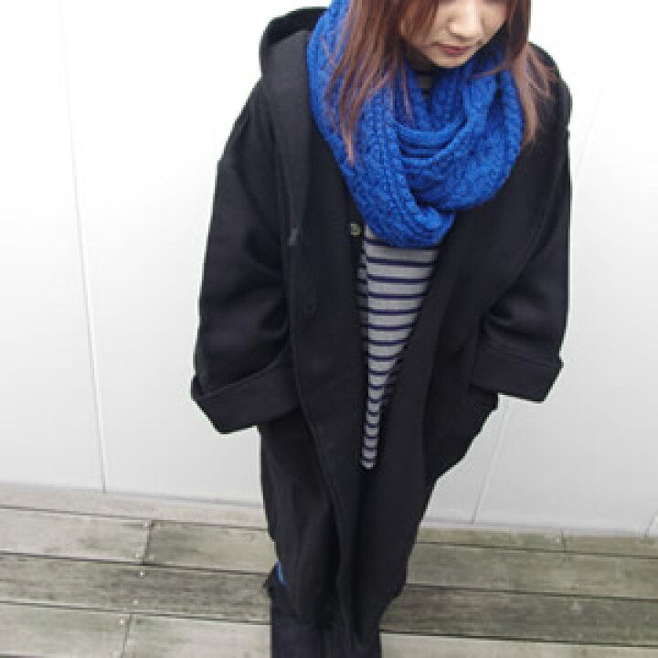 楽天市場】ソイル/SOIL メルトン ウール フード付きロングコート  