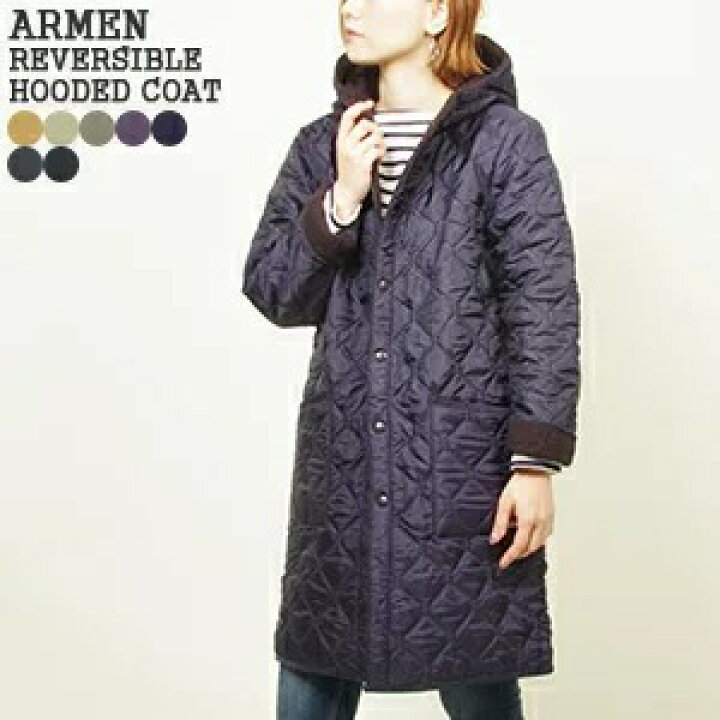 楽天市場】アーメン/ARMEN ナイロン×フリースリバーシブルフード付き 