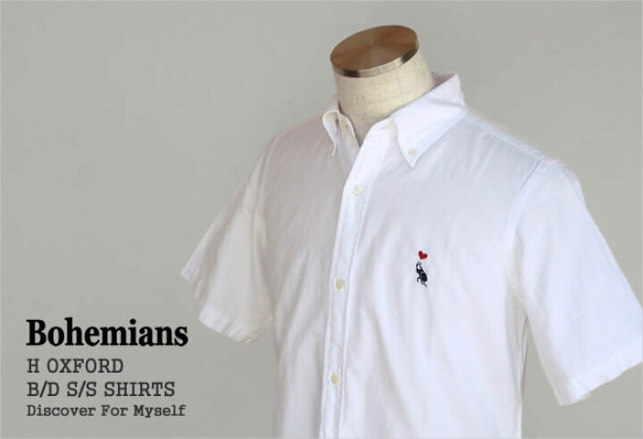 楽天市場】ボヘミアンズ/BOHEMIANS オックスフォードボタンダウン半袖 
