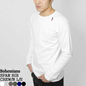 【クーポンで15%OFF】ボヘミアンズ/BOHEMIANS スパンリブクルーネックロングスリーブTシャツ ストレッチ長袖Tシャツ SPAN RIB CREW NECK L/S TEE BT-60 メンズ レディース【コンビニ受取可能】【1点のみメール便可能】