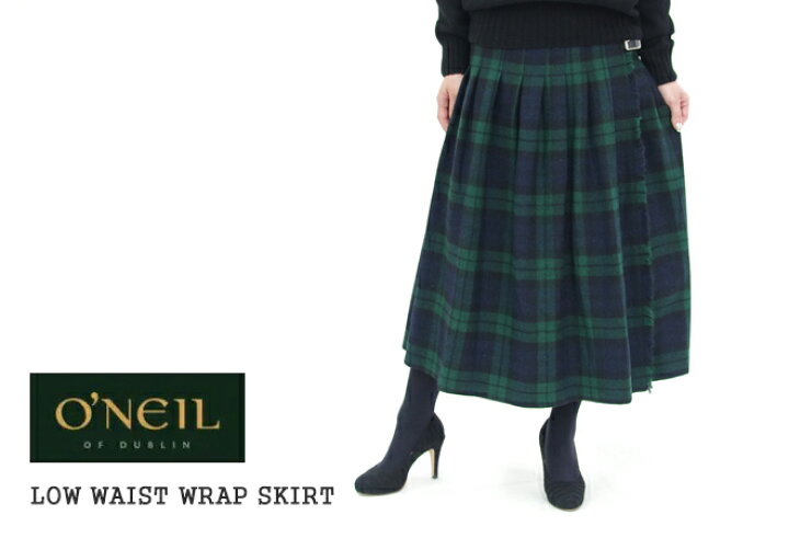 楽天市場】【30%OFF】オニールオブダブリン プリーツラップスカート  