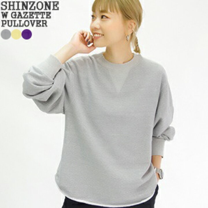 楽天市場】シンゾーン/Shinzone Wガゼットプルオーバー クルーネック 