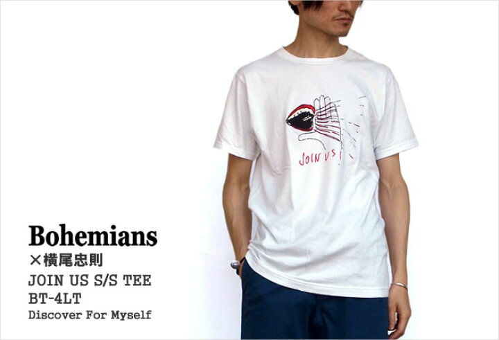 楽天市場】ボヘミアンズ/BOHEMIANS JOIN US 半袖Tシャツ 横尾忠則 JOIN 