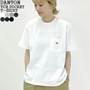 [N[|ΏۊO pKpỎiɂĔ̔*]y2026SSzys\t/2026N3{-4{ח\z_g/DANTON |PbgTVc  N[lbN TCB POCKET T-SHIRT DT-C0197TCB f