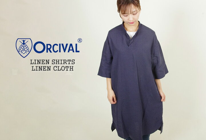 楽天市場】オーシバル/オーチバル/ORCIVAL リネンシャツワンピース5分  