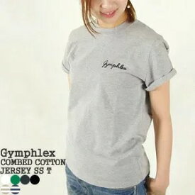 【2026SS】【先行予約受付中/2026年3月上旬-4月上旬入荷予定】ジムフレックス/Gymphlex コットンジャージーロールアップ半袖Tシャツ GY-C0446COM レディース【コンビニ受取可能】【1点のみメール便可能】【a*】