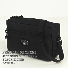 フレドリックパッカーズ/FREDRIK PACKERS スナッグショルダーM【ブラックジッパー】420Dパッククロスショルダーバッグ オールブラック SNUG SHOULDER M【BLACK ZIPPER】700065351【コンビニ受取可能】【a*】