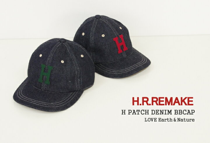 楽天市場】HRリメイク/H.R.REMAKE HワッペンインディゴデニムBB 