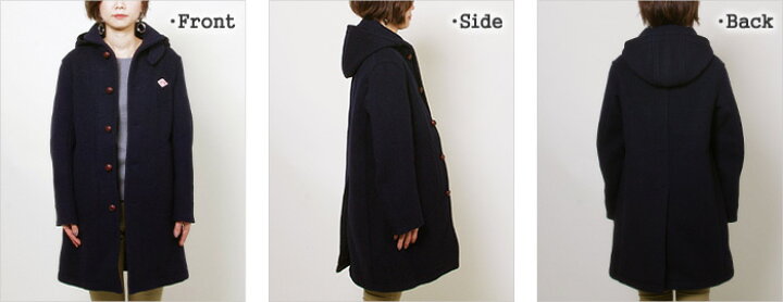 楽天市場】ダントン/DANTON ウールモッサフードシングルコート  